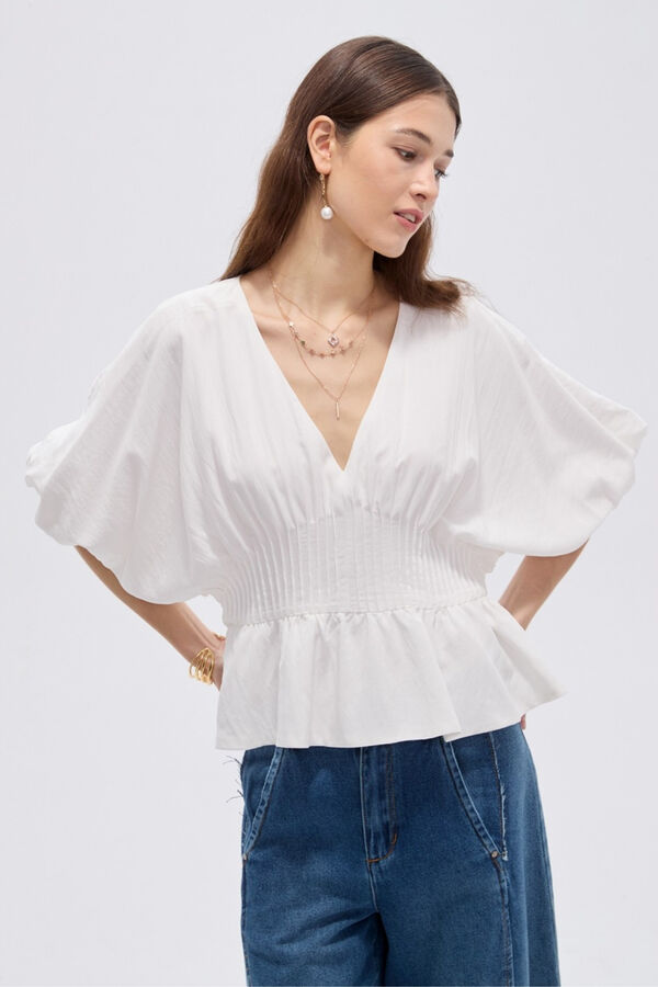 BLUSA LAURIN 70607 MARFIL  / OFF WHITE image number null