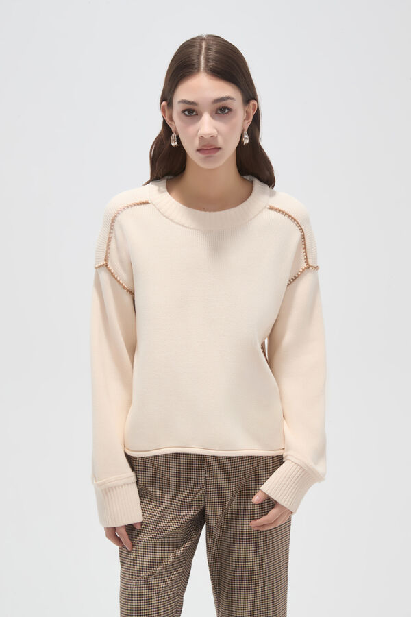 SWEATER FLORISE CRUDO / NATURAL image number null
