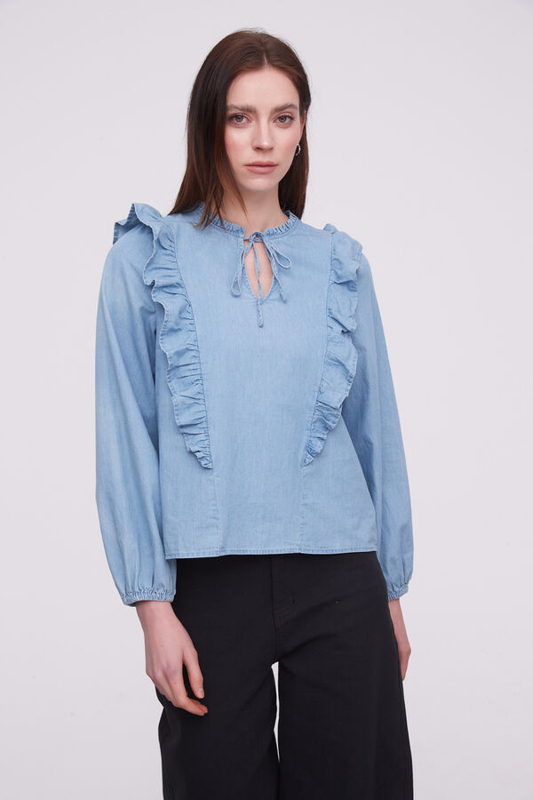 BLUSA RIMBAL AZUL CLARO image number null