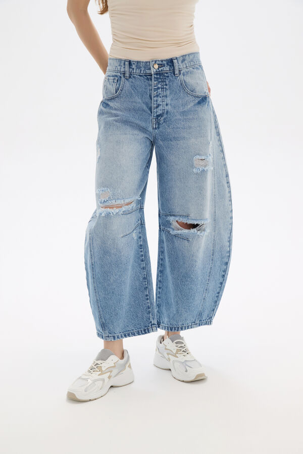 PANTALON RYNAR CELESTE GRISACEO image number null