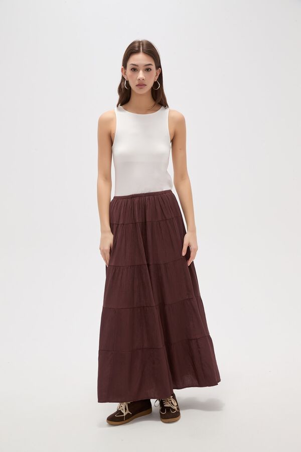 FALDA NAUVINE CHOCOLATE image number null