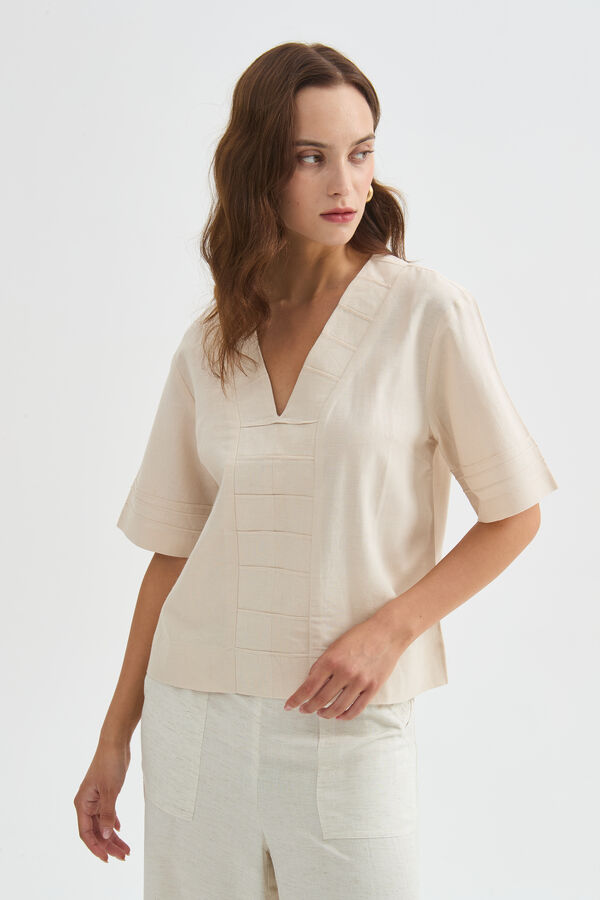 BLUSA JORVEL 70607 ARENA MELANGE image number null