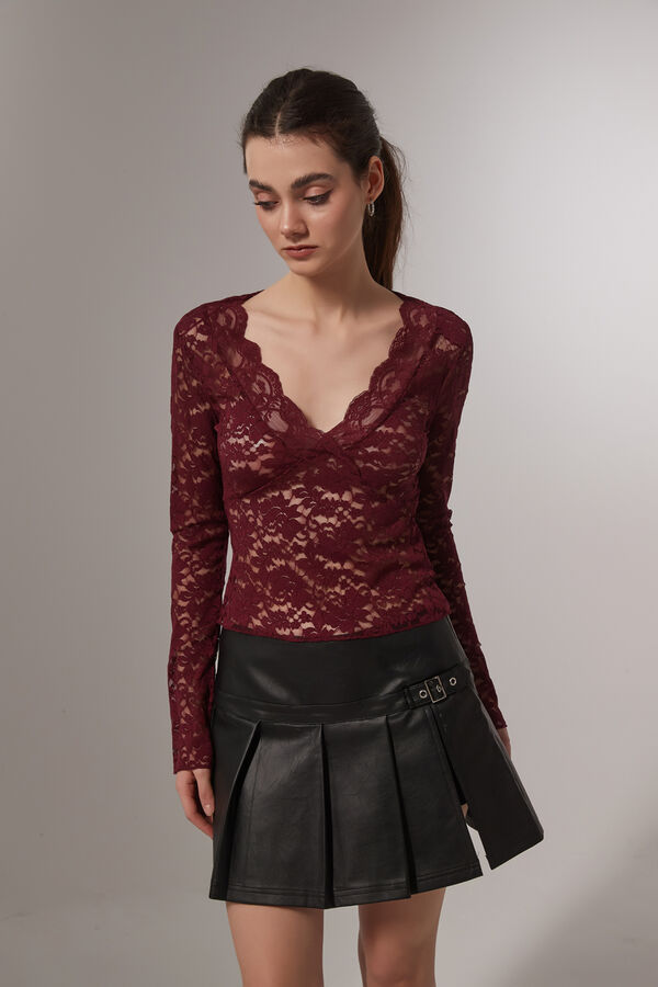 REMERA SANDPLA BORDEAUX image number null