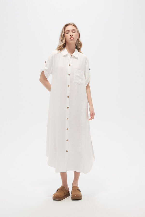 VESTIDO VOCE BLANCO image number null
