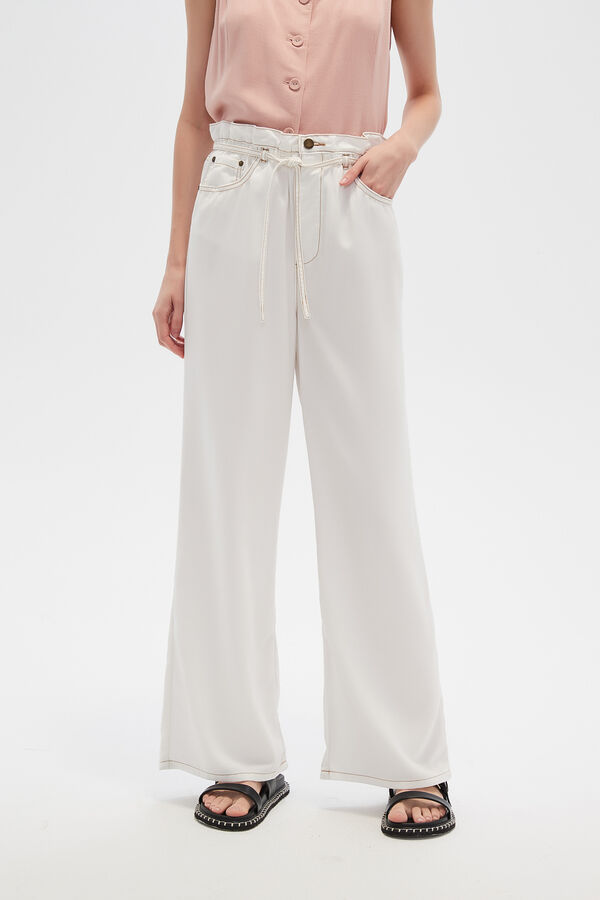 PANTALON RAVON BLANCO image number null