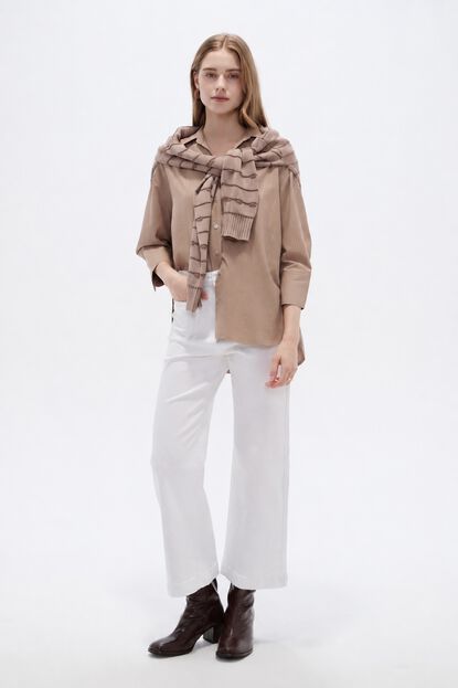 CAMISA RUMO 70607 TAUPE CLARO image number null