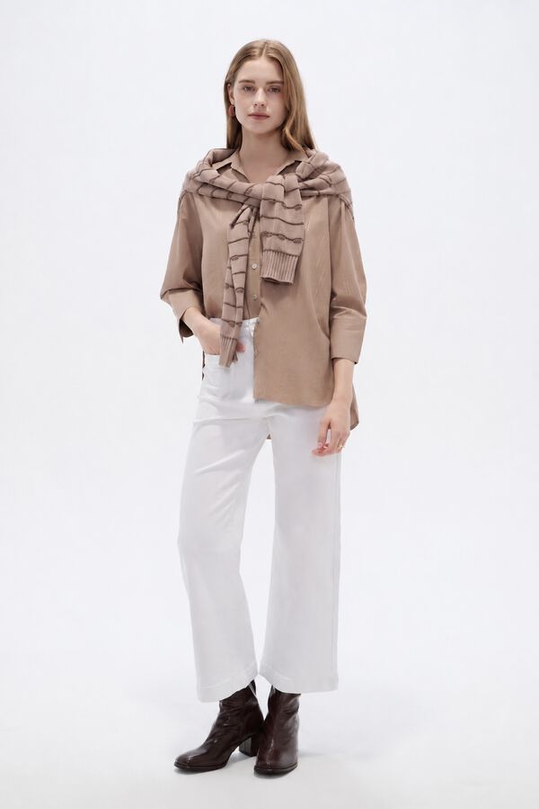 CAMISA RUMO 70607 TAUPE CLARO image number null