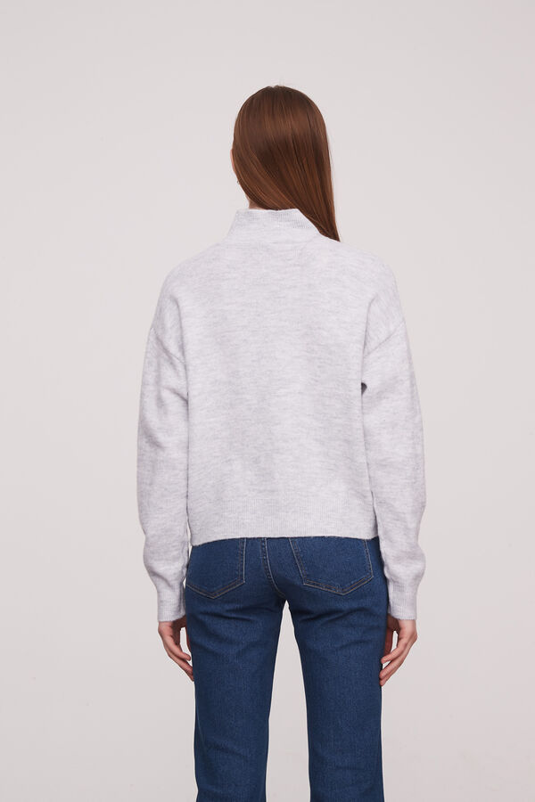 SWEATER CRISHELL GRIS MELANGE image number null