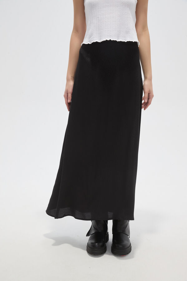 FALDA RASA NEGRO image number null