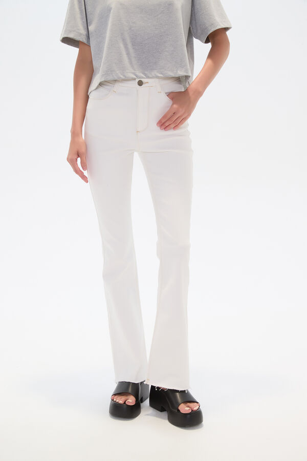 PANTALON HAUCH MARFIL  / OFF WHITE image number null
