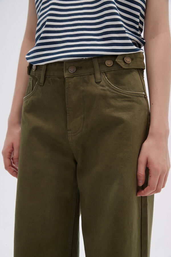 PANTALON FLOWA VERDE OLIVA image number null