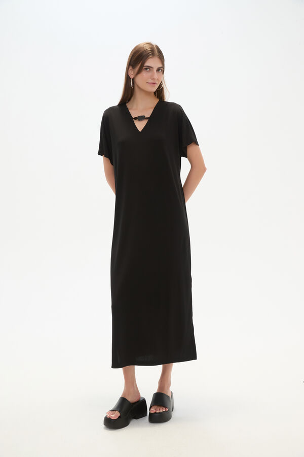 VESTIDO OASINA NEGRO image number null