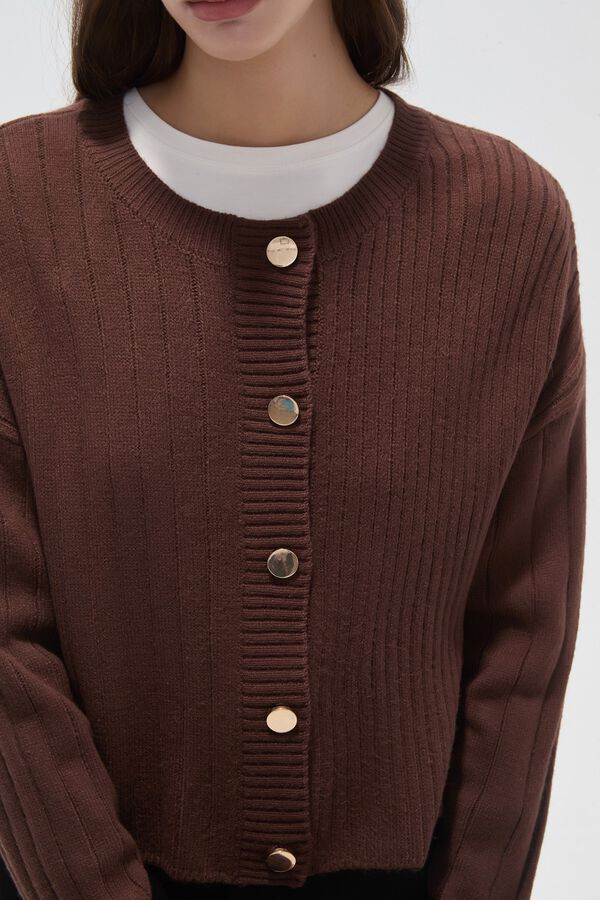CARDIGAN ELOALIA CHOCOLATE image number null