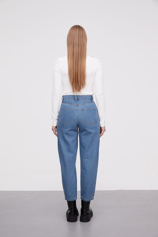 PANTALON BUSTAMANTE AZUL GRISACEO image number null