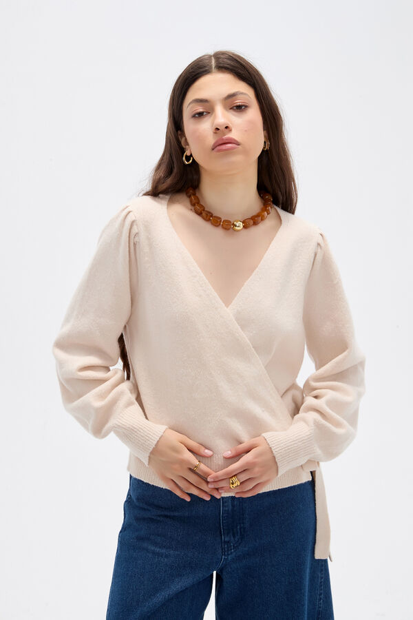 SWEATER XYRELIA BEIGE MELANGE image number null
