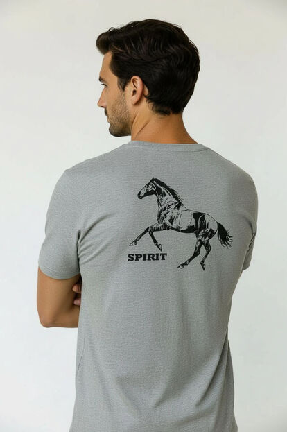 REMERA FADO 70809 GRIS MELANGE MEDIO image number null