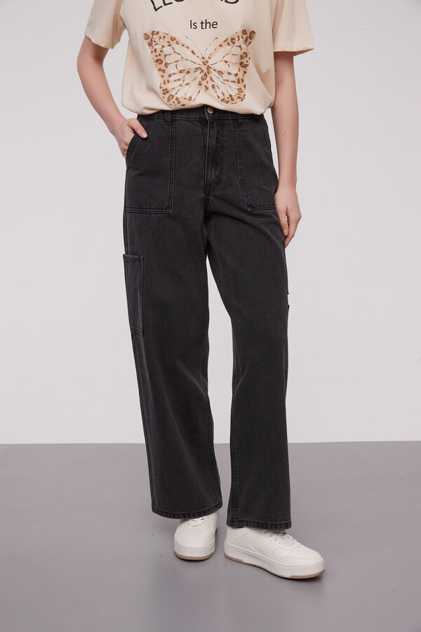 PANTALON DAZY GRIS OSCURO