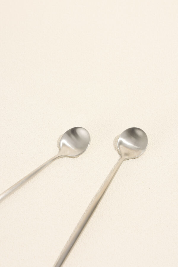 Cuchara mango largo Fiordo, Set 2 un. Plateado COLOR UNICO image number null