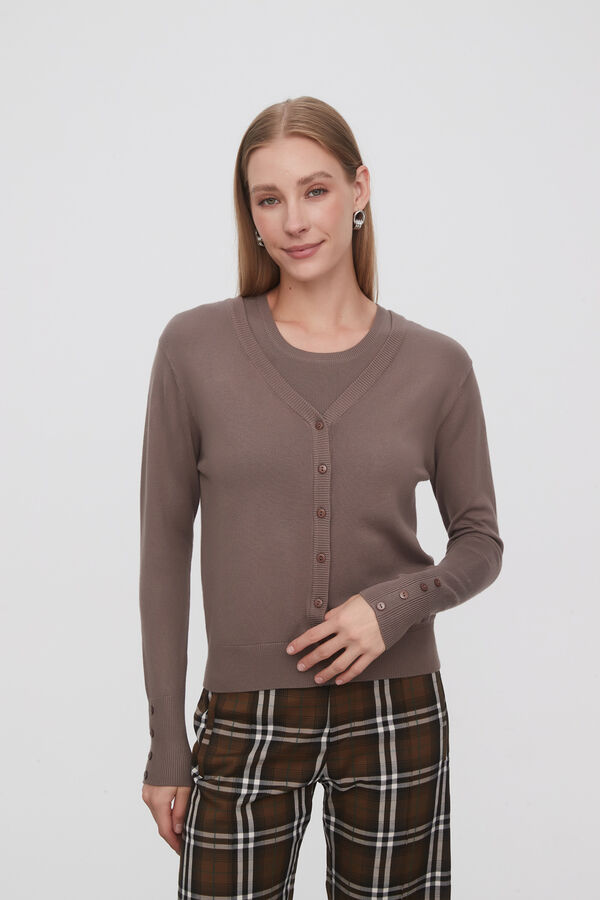 SACO PERI TAUPE / MINK / VISON image number null