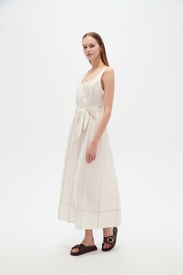 VESTIDO CAROA 70809 MARFIL  / OFF WHITE image number null