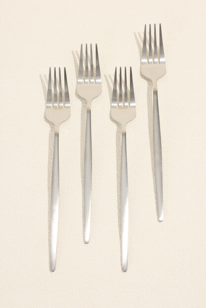 Tenedor Fiordo, Set 4 un. plateado COLOR UNICO image number null