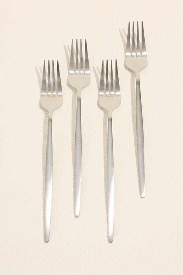 Tenedor Fiordo, Set 4 un. plateado COLOR UNICO image number null