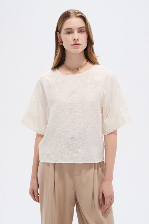 BLUSA KISNOR 70607 MARFIL  / OFF WHITE image number null