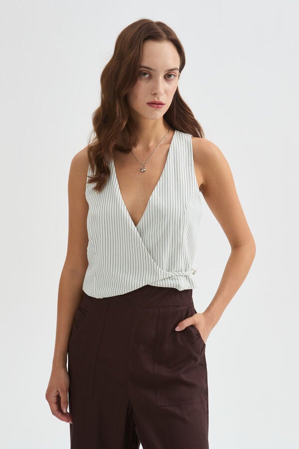 CHALECO QENOR 70809 MARFIL  / OFF WHITE image number null