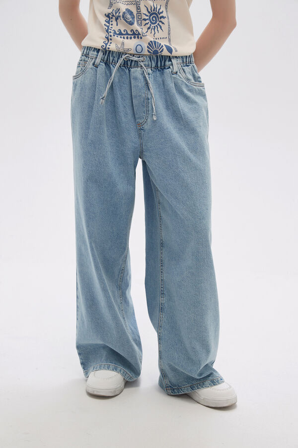 PANTALON MANISA CELESTE GRISACEO image number null