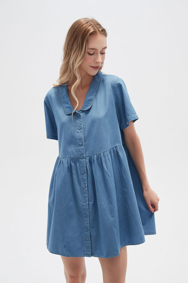 VESTIDO CRYPTO CELESTE image number null