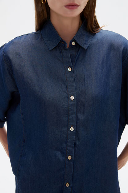 CAMISA PEZO 70607 AZUL INDIGO image number null