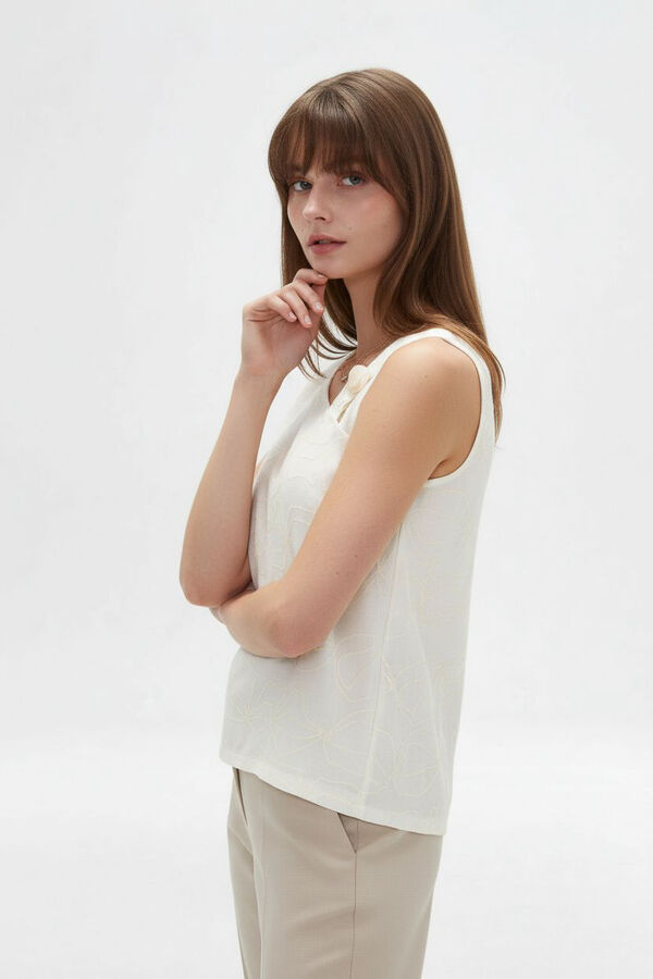 MUSCULOSA VARE 70809 MARFIL  / OFF WHITE image number null