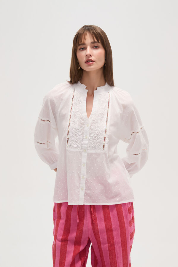 BLUSA SHETLAND BLANCO image number null