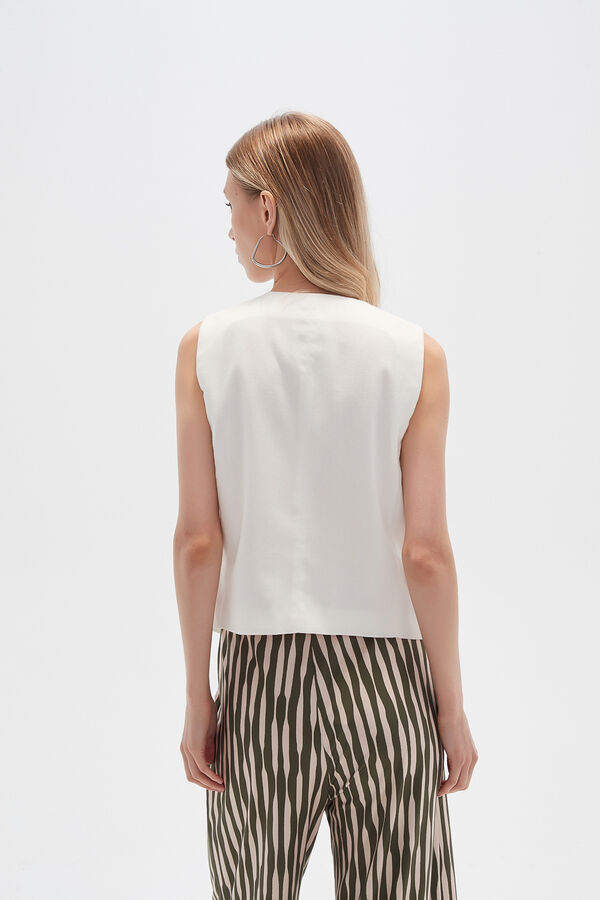 CHALECO ELIRA MARFIL  / OFF WHITE image number null