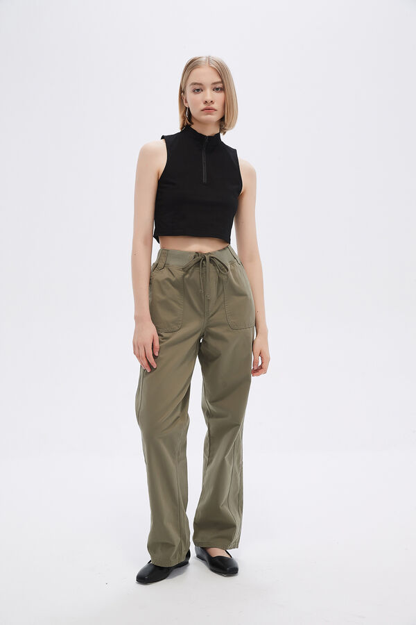PANTALON ZAZI VERDE OLIVA image number null