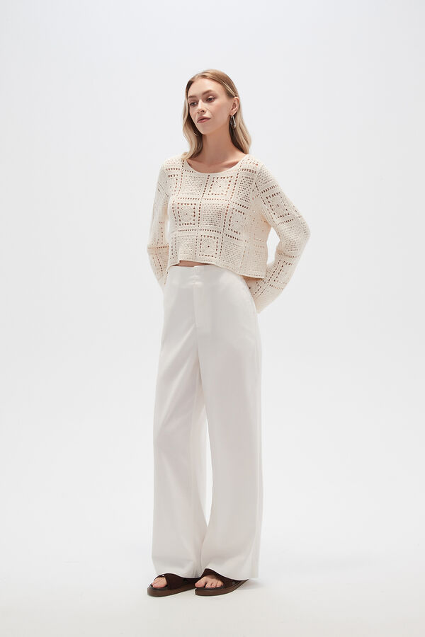 PANTALON ELSOLEY MARFIL  / OFF WHITE image number null