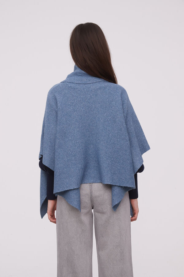 PONCHO MAOS AZUL GRISACEO