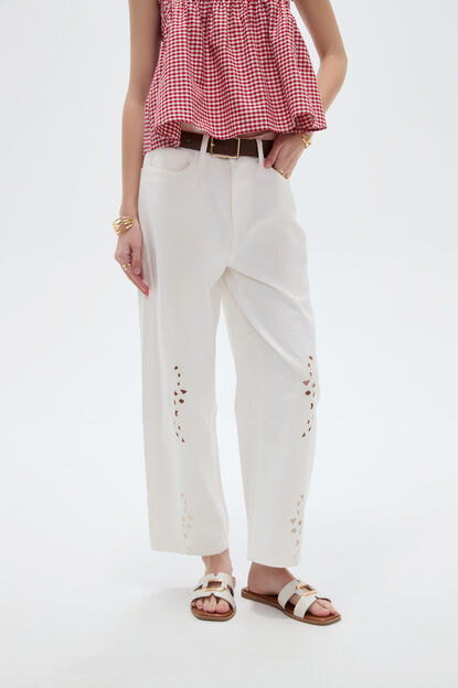 PANTALON RATO 70809 MARFIL  / OFF WHITE image number null