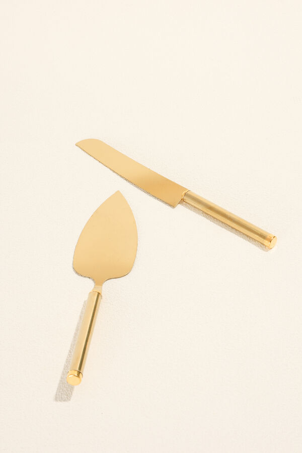 Accesorios Set Cuchillo Torta dorado COLOR UNICO image number null