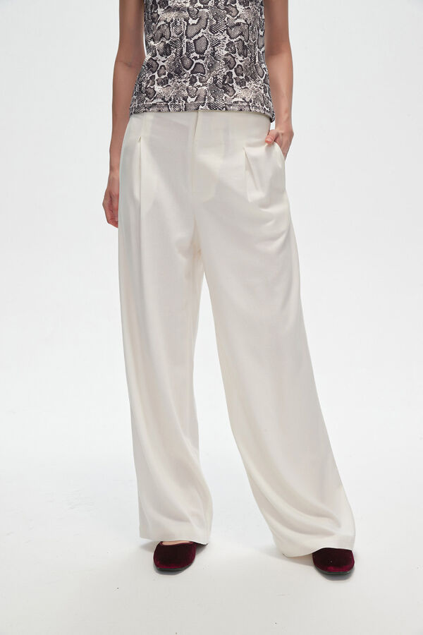 PANTALON ROVI MARFIL  / OFF WHITE image number null