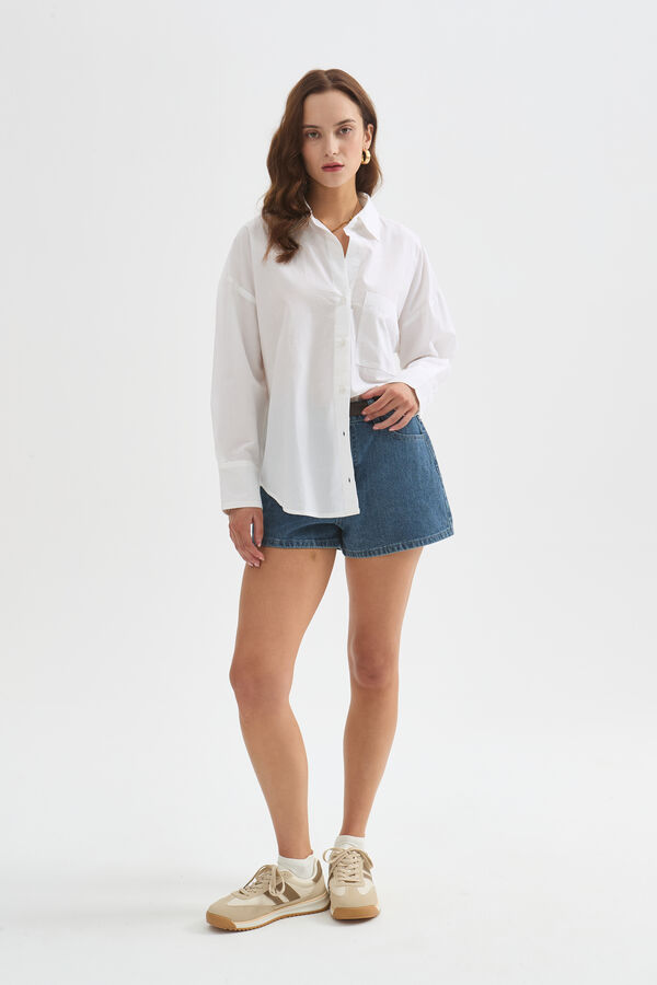 CAMISA TUNNIS 70607 MARFIL  / OFF WHITE image number null