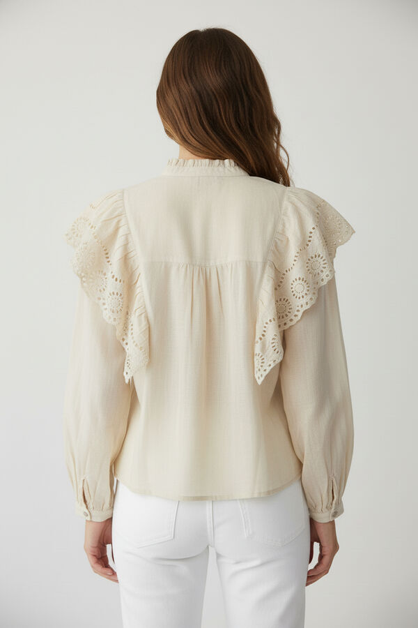 BLUSA TENLA CRUDO / NATURAL image number null