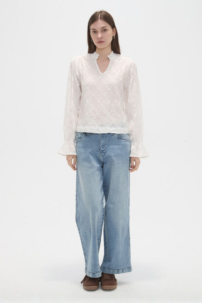 BLUSA ORYVAL MARFIL  / OFF WHITE image number null