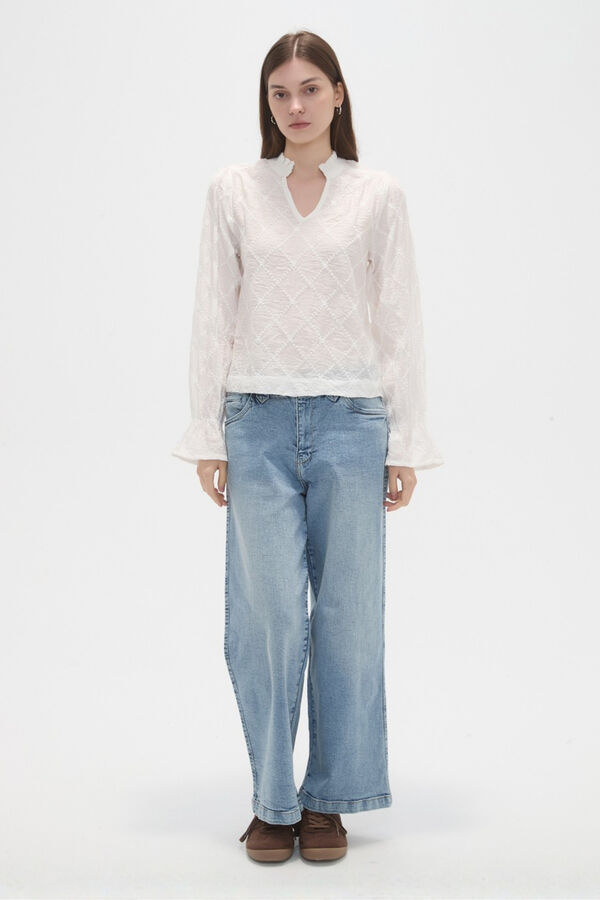 BLUSA ORYVAL MARFIL  / OFF WHITE image number null