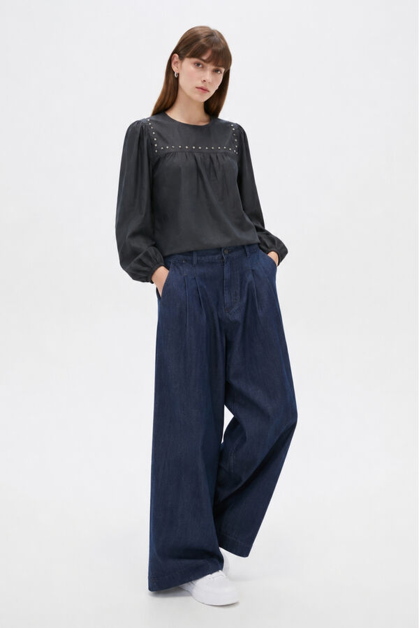 BLUSA KLYMAR GRIS TOPO image number null