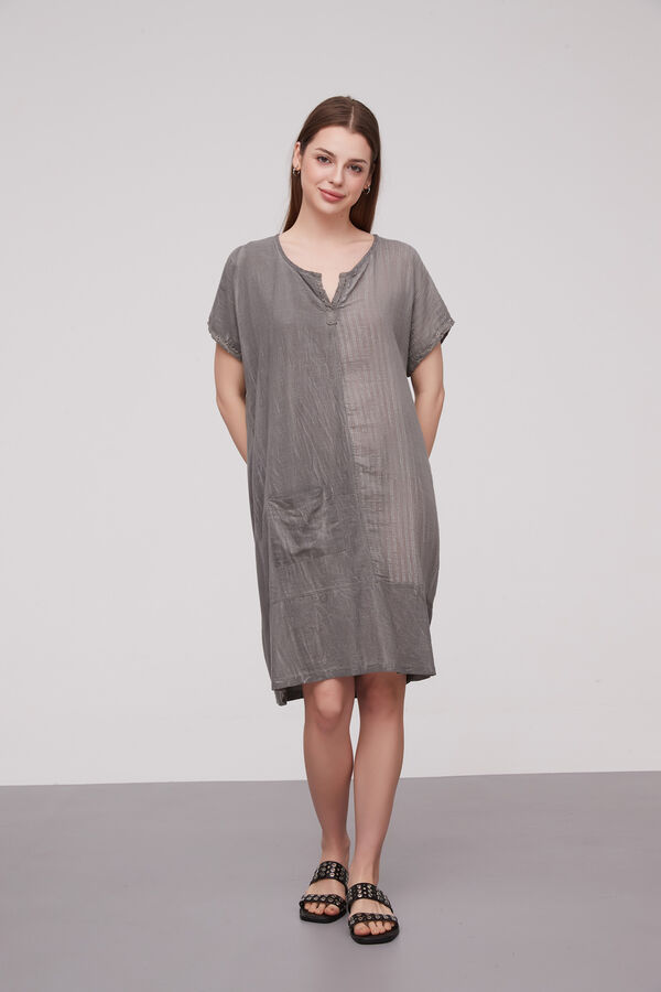 TUNICA SERRAT GRIS TOPO image number null