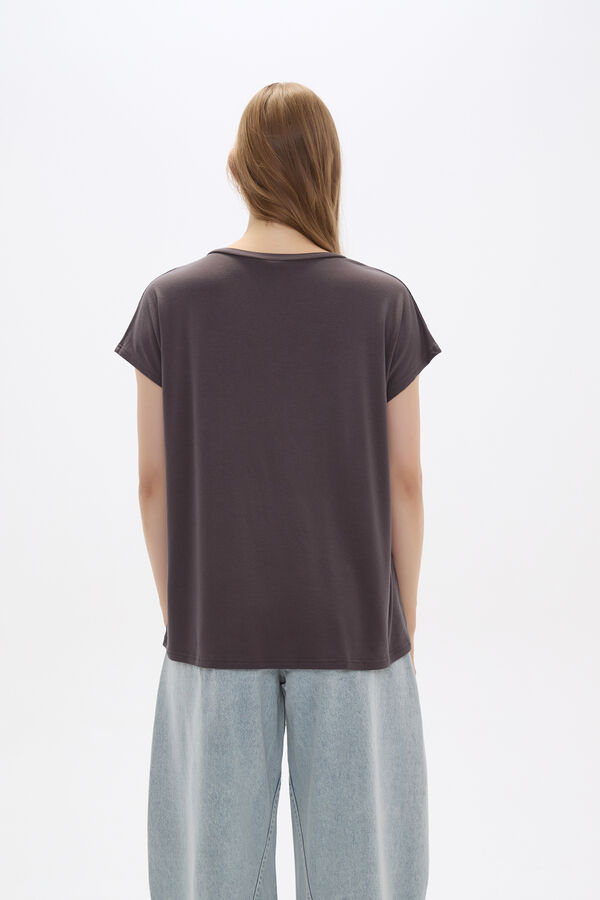 REMERA VENOM GRIS OSCURO image number null