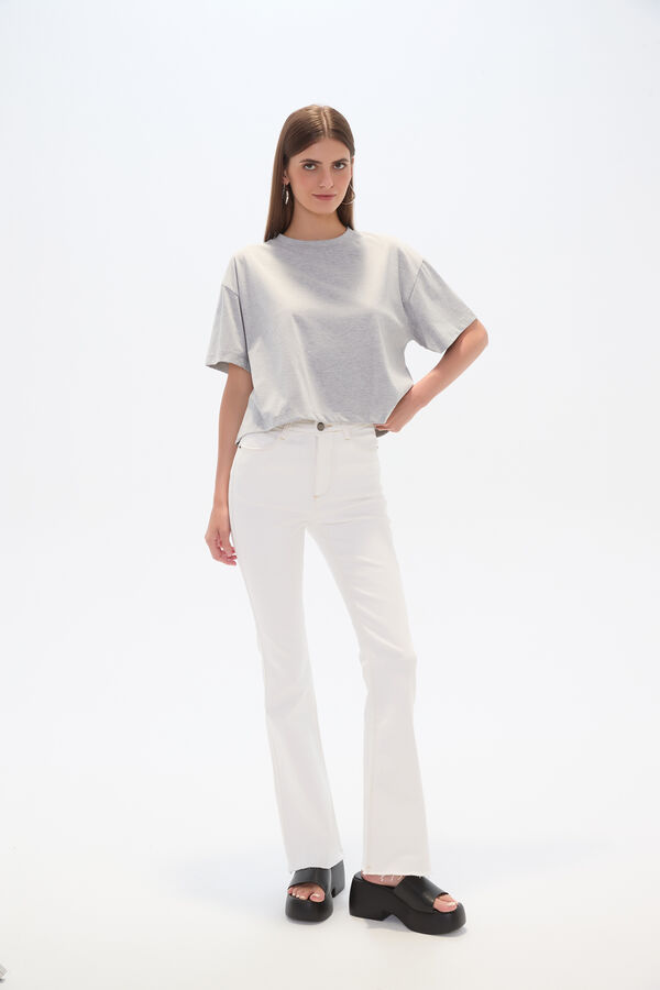 PANTALON HAUCH MARFIL  / OFF WHITE image number null