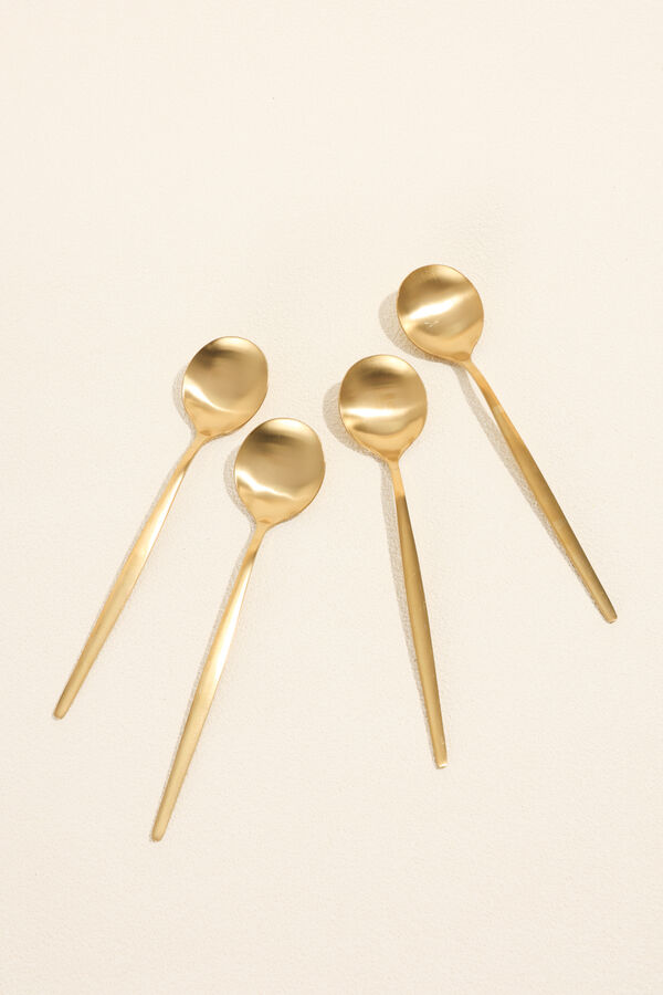 Cuchara Fiordo, Set 4 un. dorado COLOR UNICO image number null