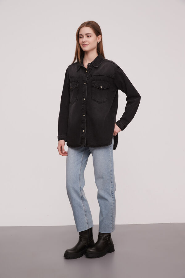 CAMISA DANE GRIS OSCURO image number null